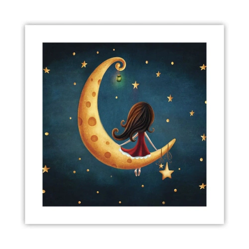 Plakat - Der var engang... - 40x40 cm