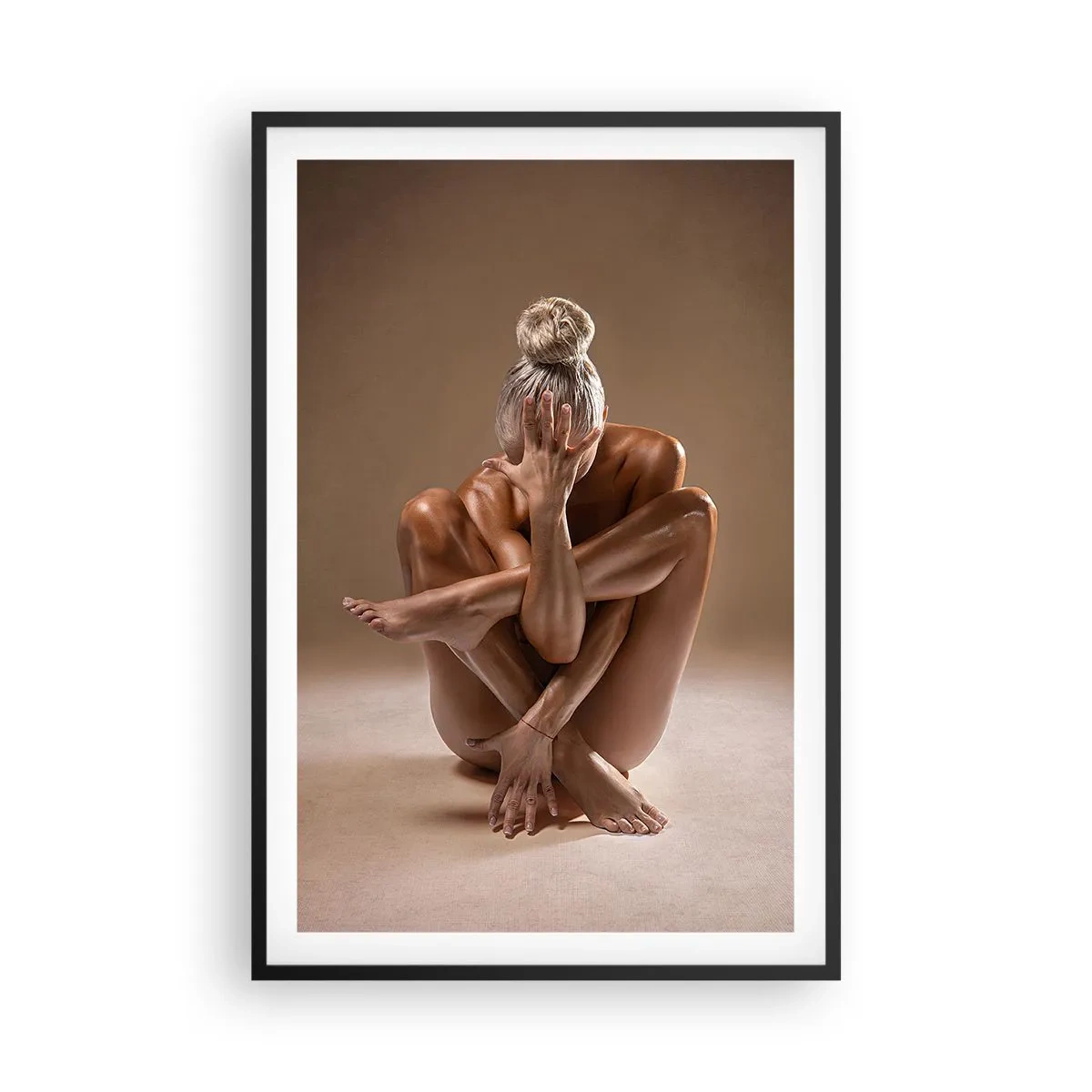 Plakat i sort ramme - Enhed mellem krop og ånd - 61x91 cm