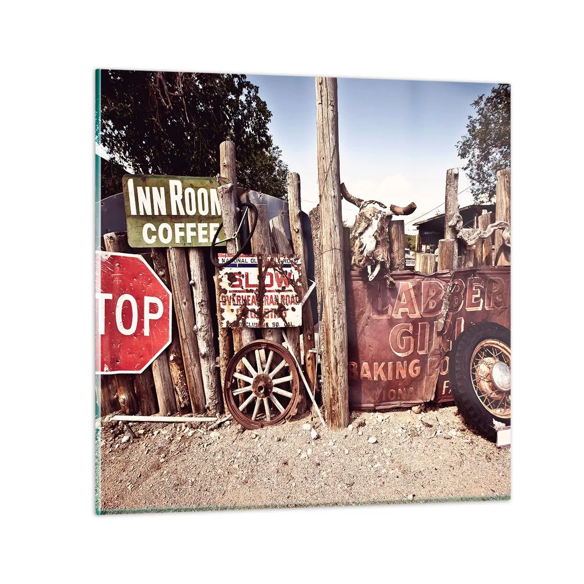 Billede på glas - Og tiden er stoppet - 40x40 cm