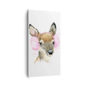 Lærredstryk - Billede på lærred - Og frosten er ikke længere skræmmende - 65x120 cm