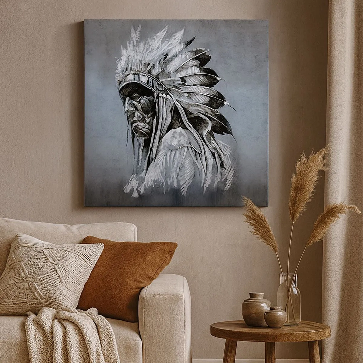 Lærredstryk - Billede på lærred - Tilbage til rødderne - 30x30 cm