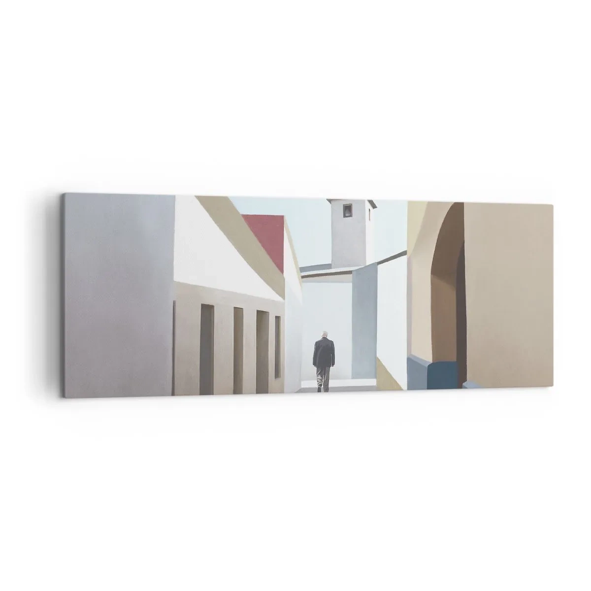 Lærredstryk - Billede på lærred - Solrig gåtur - 140x50 cm