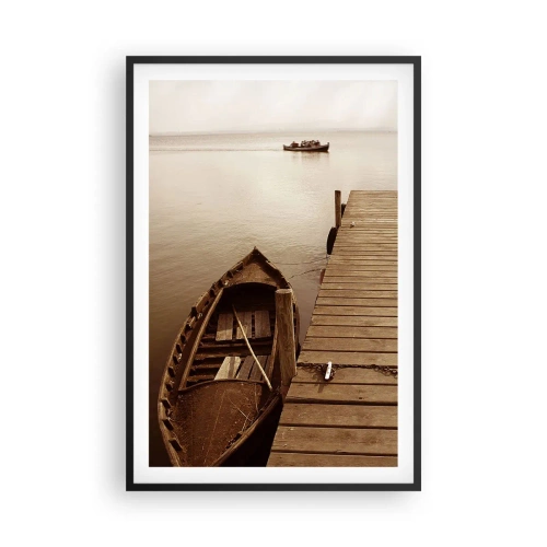 Plakat i sort ramme - Stor fred - 61x91 cm