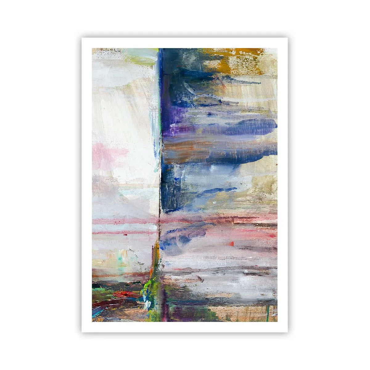 Plakat - Farverige indtryk og associationer - 70x100 cm