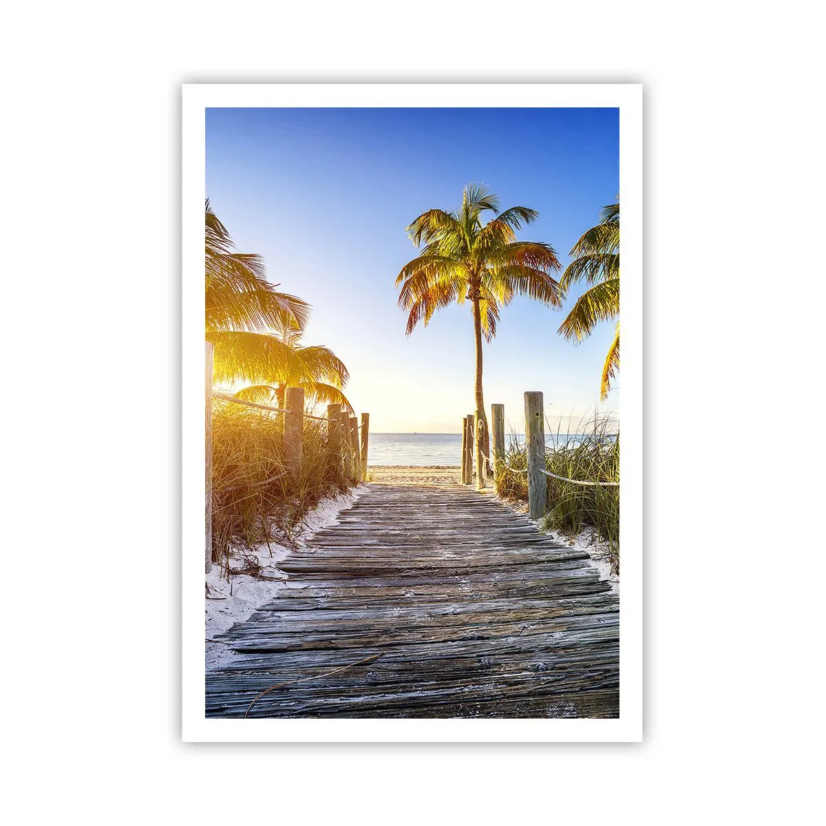 Plakat - Direkte til paradis - 70x100 cm