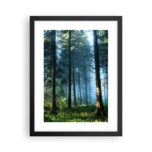 Plakat i sort ramme - Strålende om morgenen - 30x40 cm