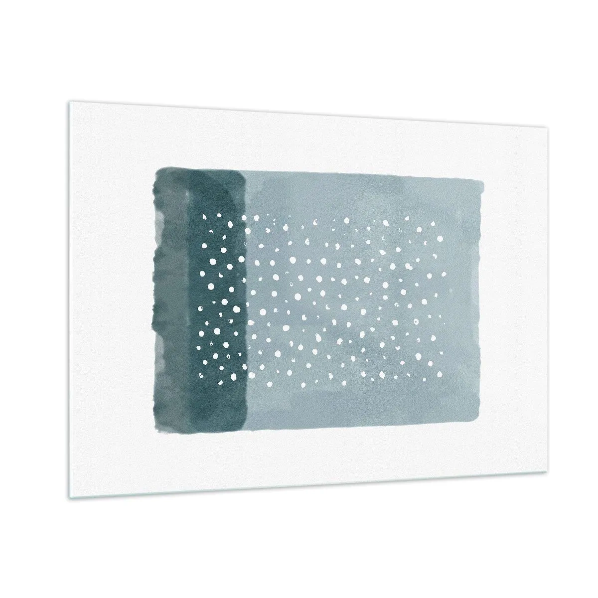 Billede på glas - Dyrket i blåt - 100x70 cm