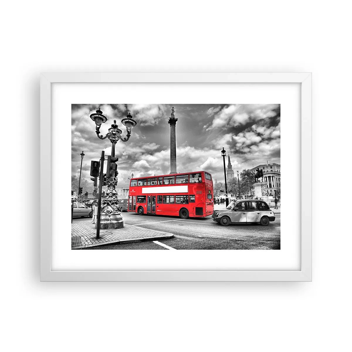 Plakat i hvid ramme - Byens sande livsnerve - 40x30 cm