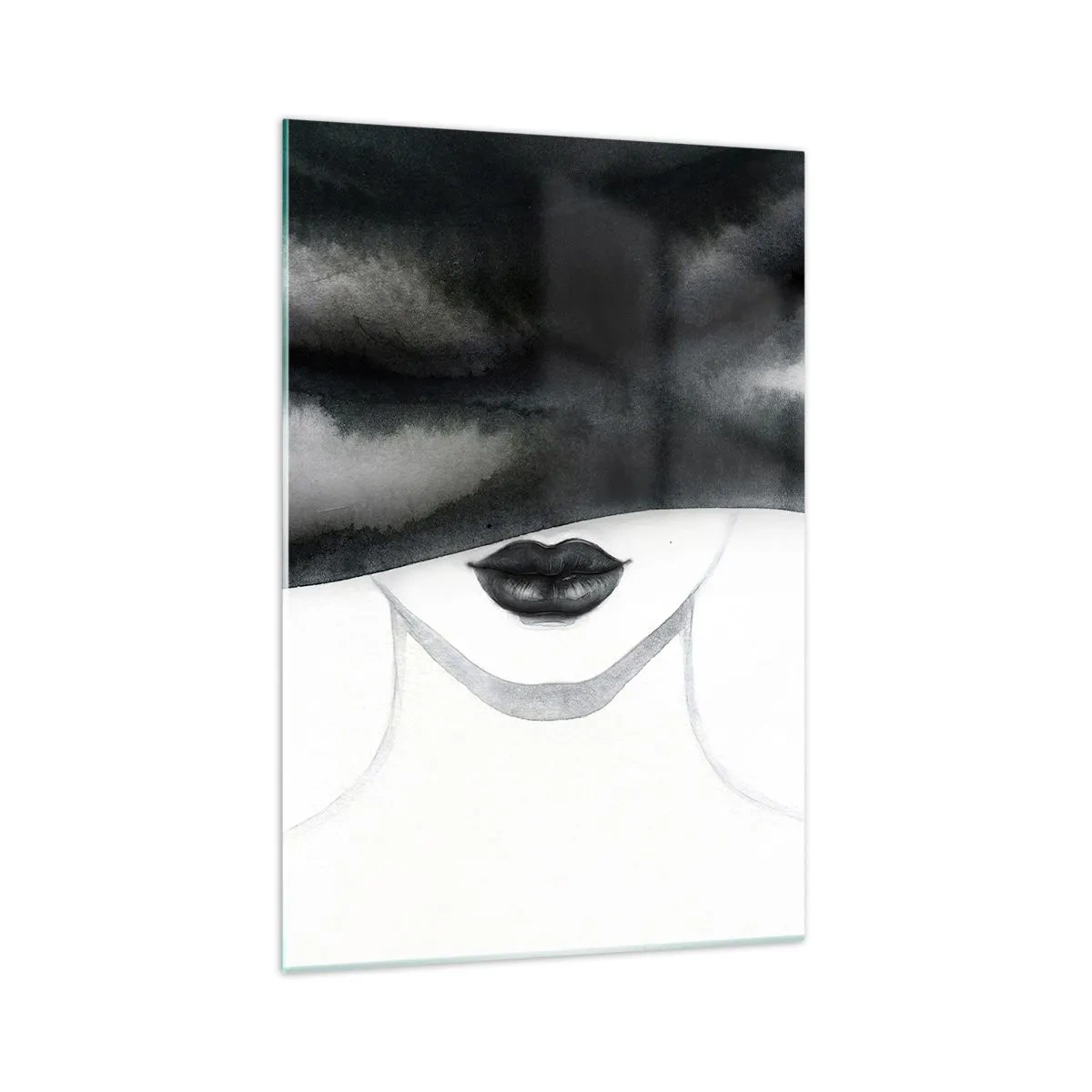 Billede på glas - Et sensuelt mysterium - 70x100 cm