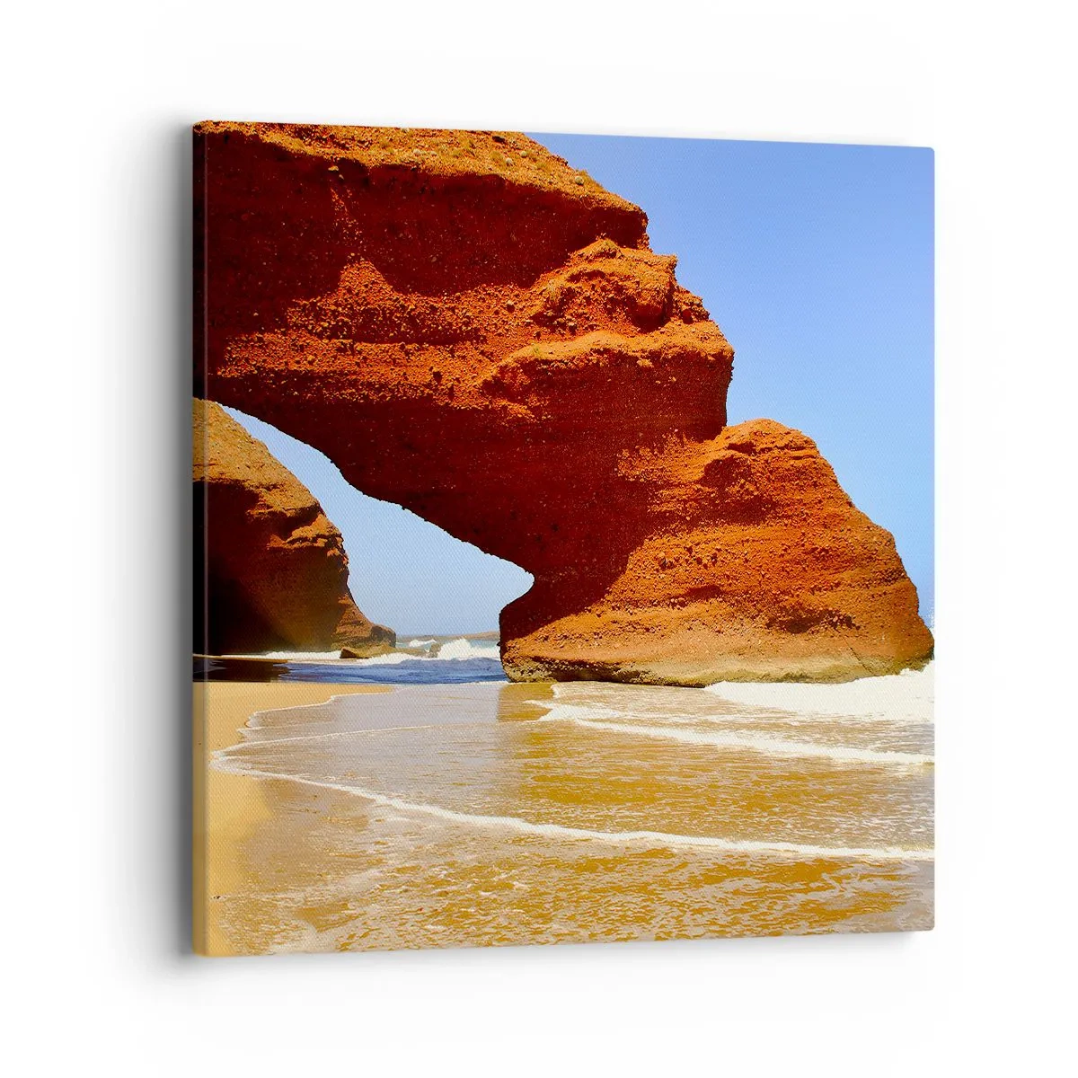 Lærredstryk - Billede på lærred - Vand og vind i tusindvis af år - 40x40 cm