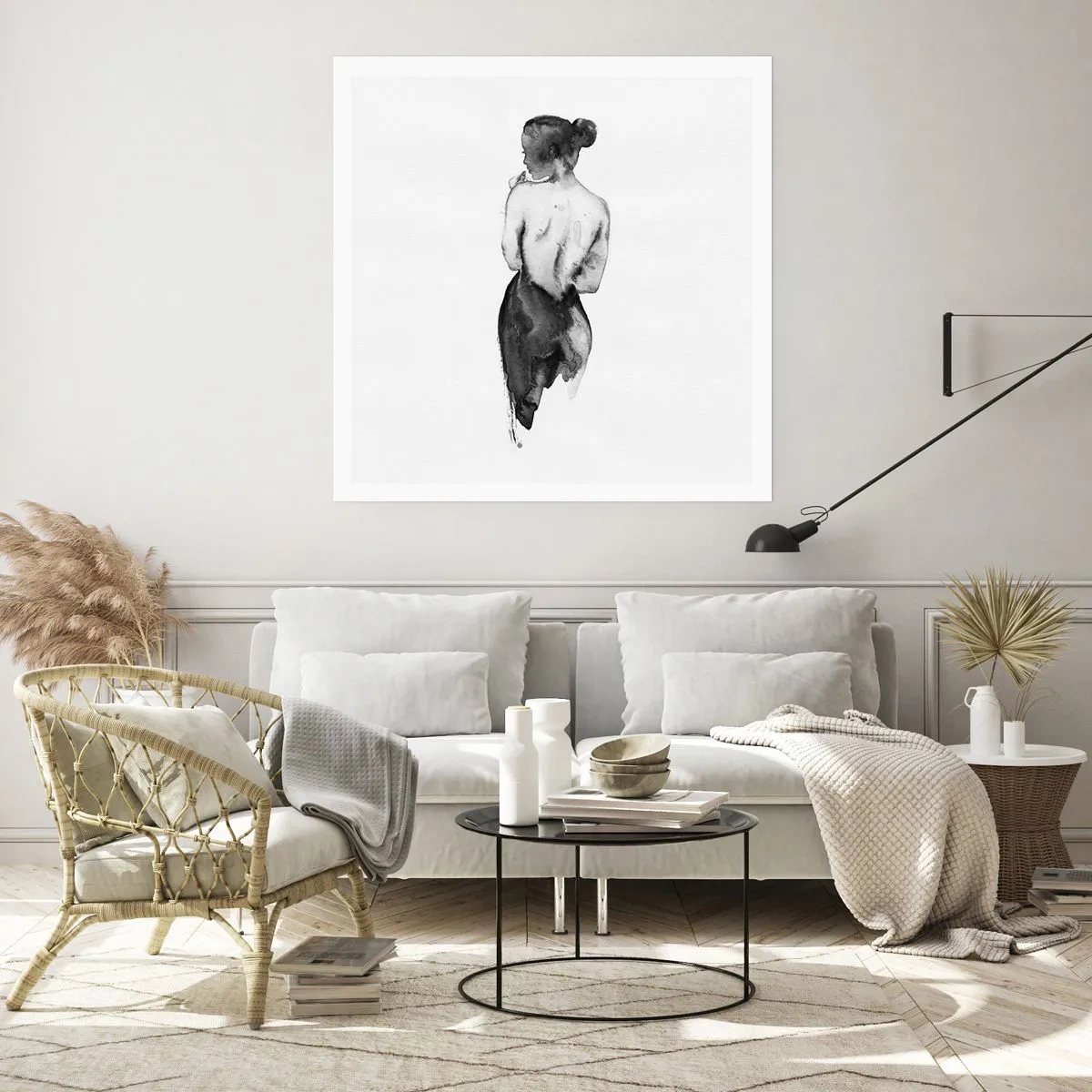 Plakat - Med hende forsvinder verden - 30x30 cm