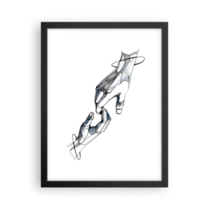 Plakat i sort ramme - En god gestus - 30x40 cm