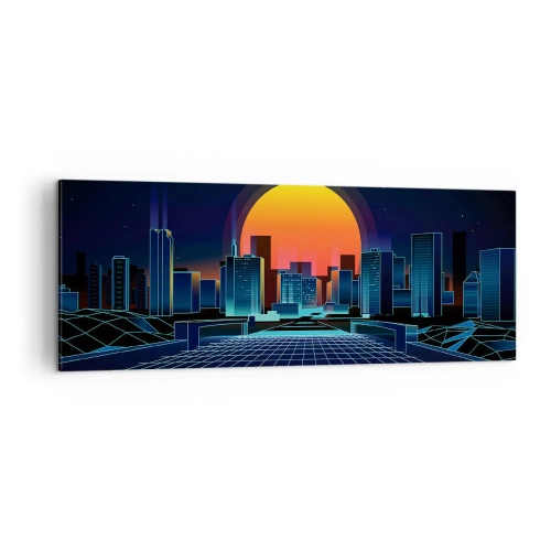 Lærredstryk - Billede på lærred - Vil du stadig gerne komme til den ægte vare? - 140x50 cm