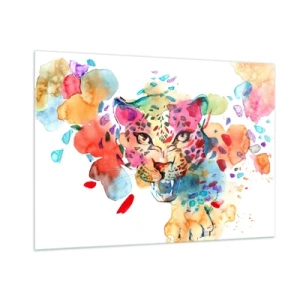 Billede på glas - Skønheden og udyret - 100x70 cm