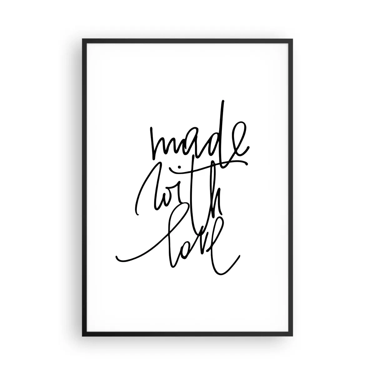 Plakat i sort ramme - Det bedste mærke - 70x100 cm