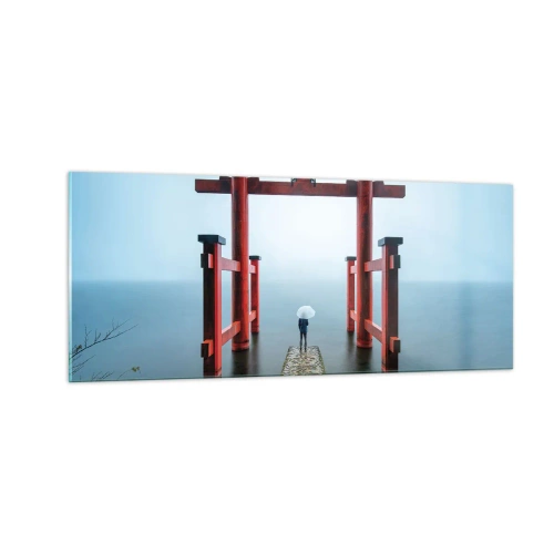 Billede på glas - Japansk drømmeri - 100x40 cm