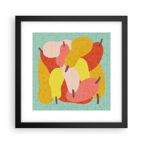 Plakat i sort ramme - Smag på sommersolen - 30x30 cm