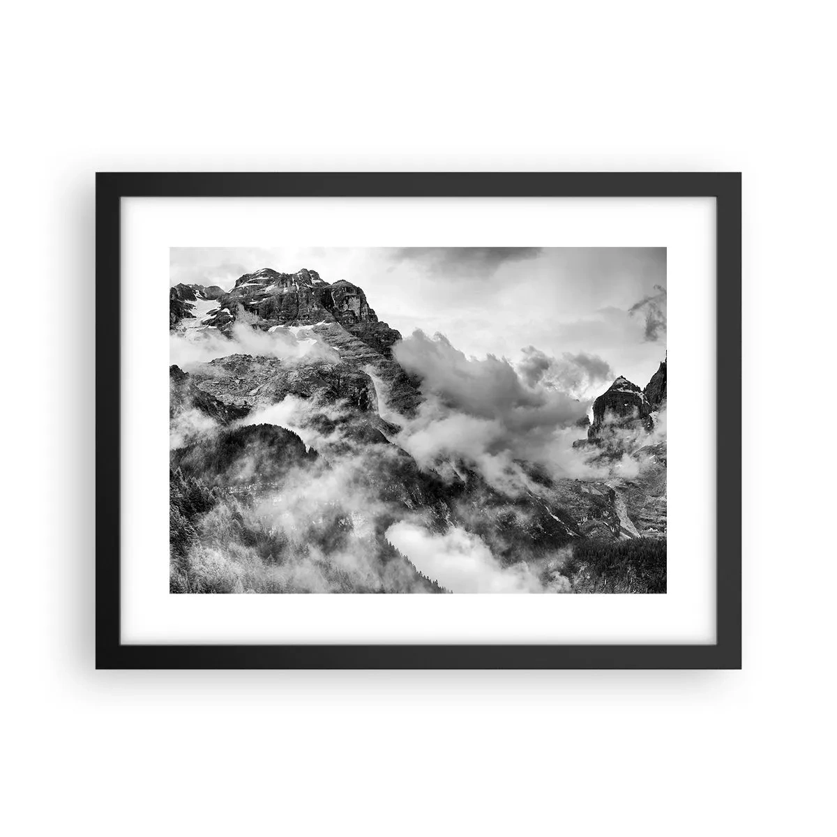 Plakat i sort ramme - Smukt og grusomt - 40x30 cm