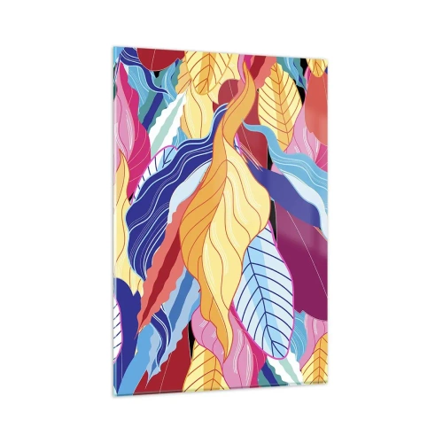 Billede på glas - Et farverigt rod - 80x120 cm