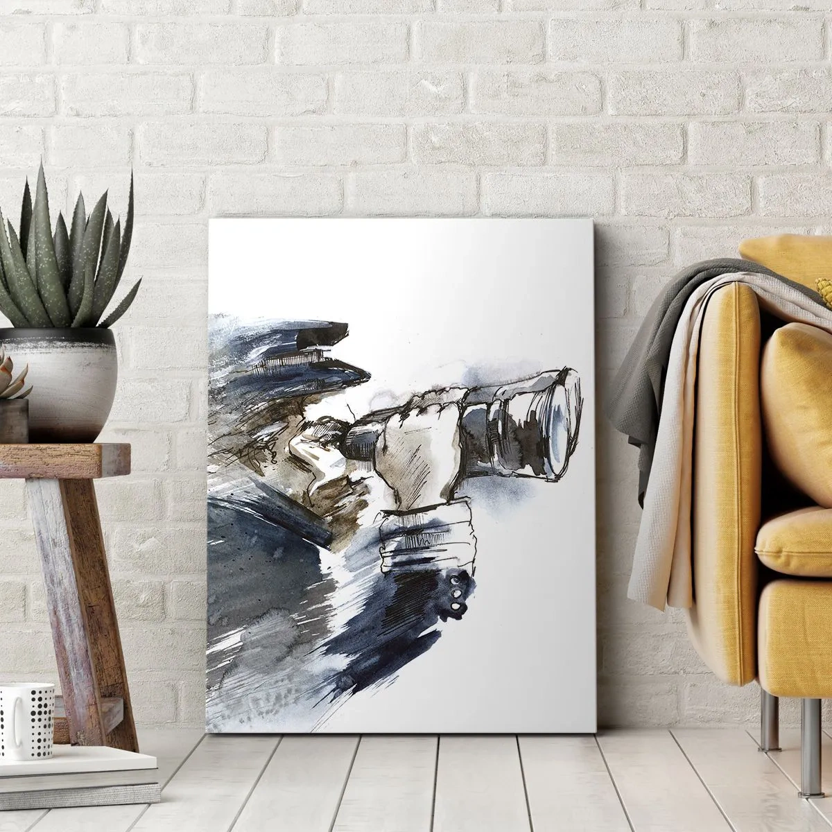 Lærredstryk - Billede på lærred - Ti på Beaufort-skalaen! - 65x120 cm