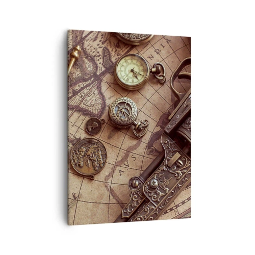 Lærredstryk - Billede på lærred - Opkald til eventyr - 50x70 cm