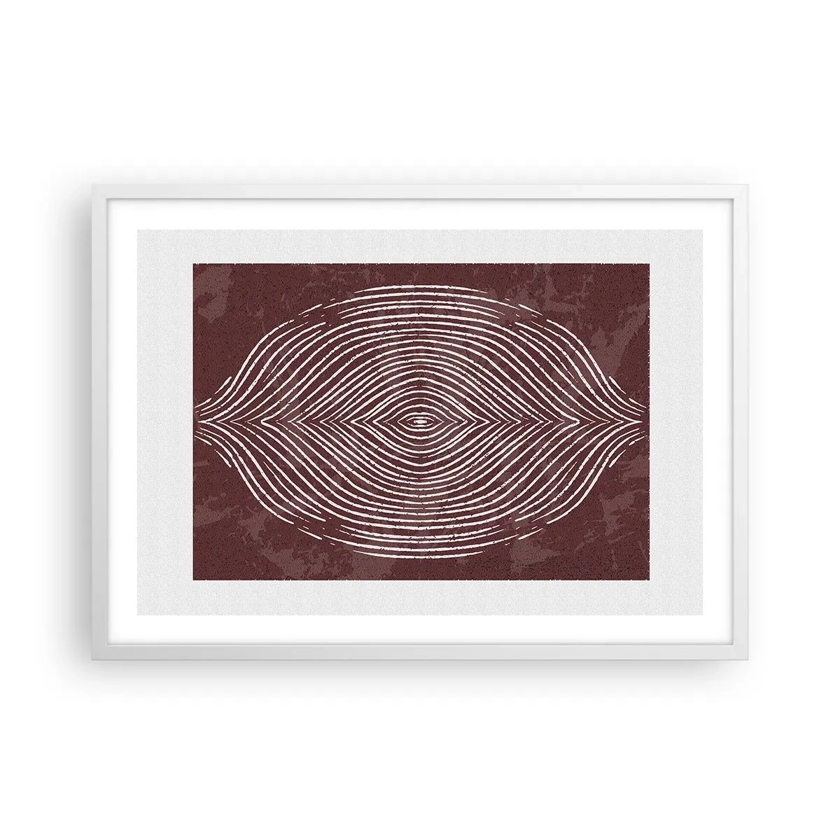 Plakat i hvid ramme - Rummet taler - 70x50 cm