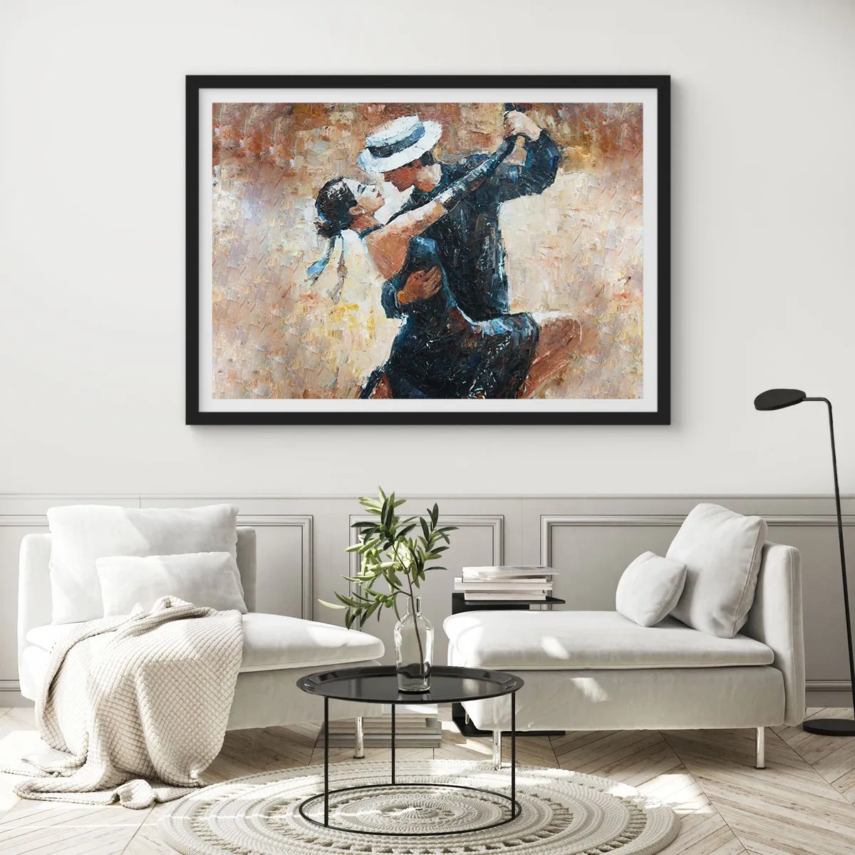 Plakat i sort ramme - A la Rudolf Valentino - 91x61 cm