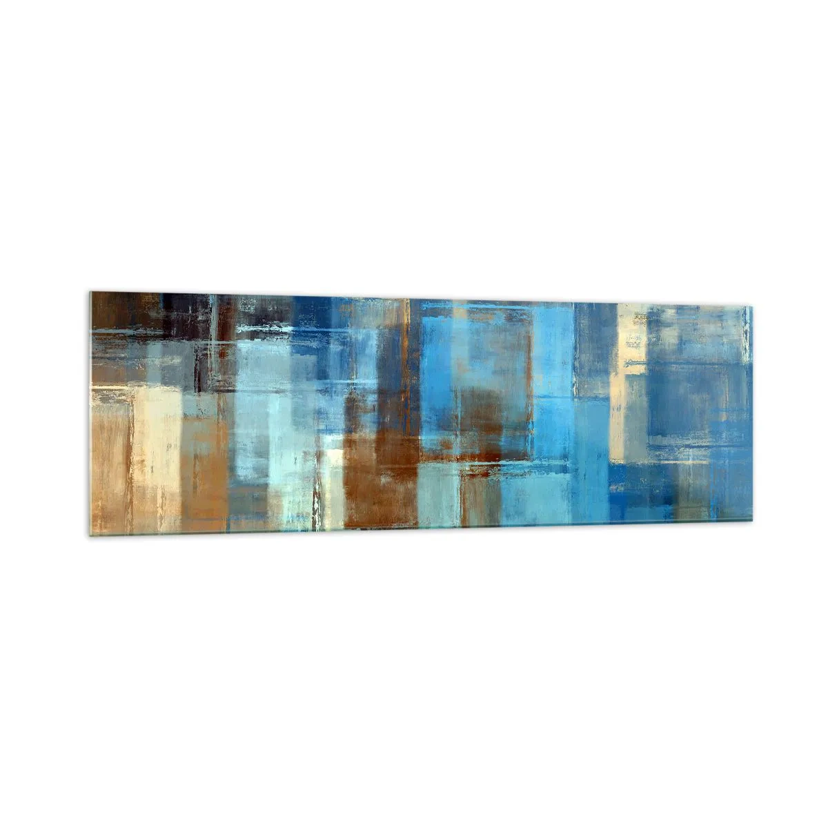 Billede på glas - Gennem det blå slør - 160x50 cm