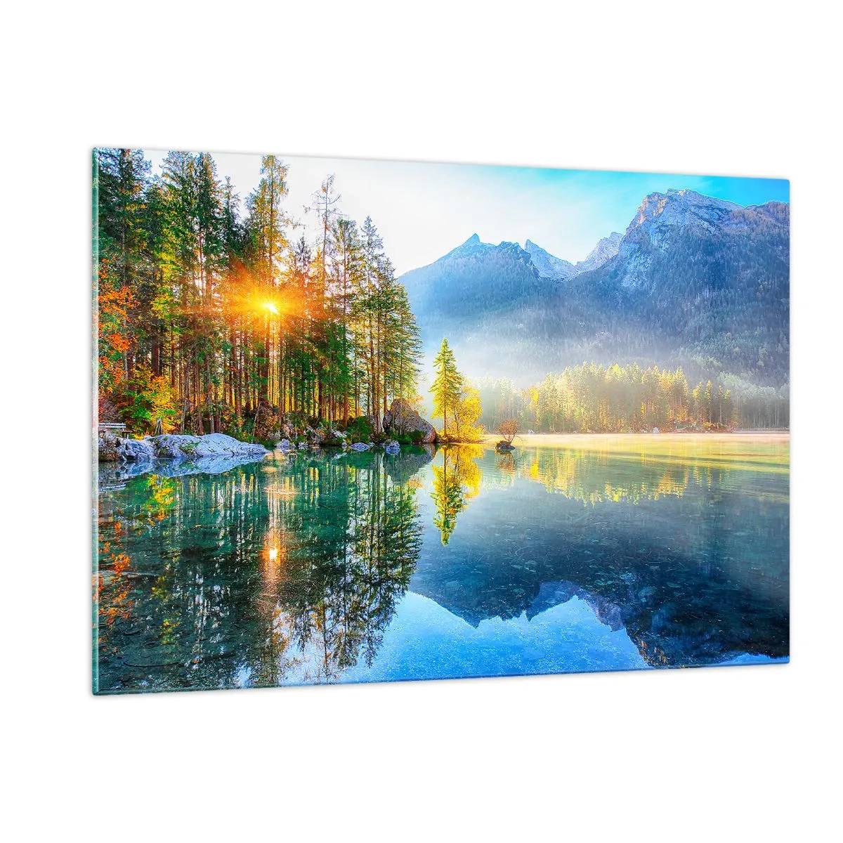 Billede på glas - Majestæt og sødme - 120x80 cm