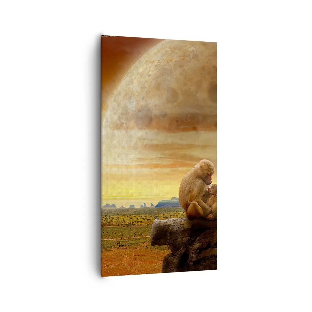 Lærredstryk - Billede på lærred - Kærlighed overalt den samme - 65x120 cm