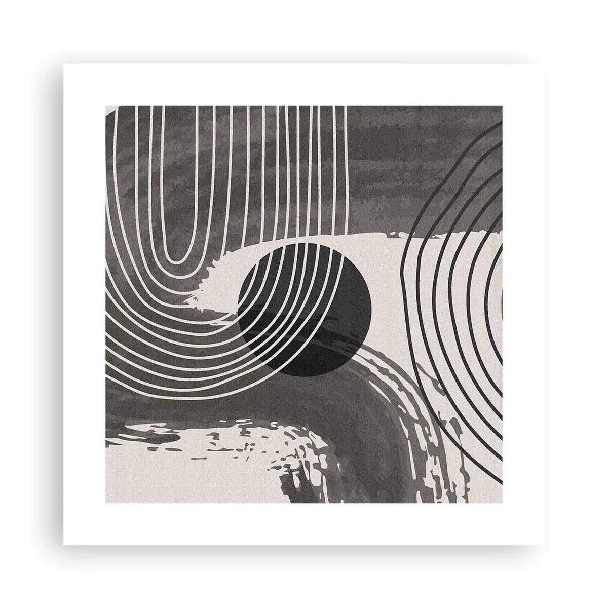 Plakat - Oval vinder - 40x40 cm