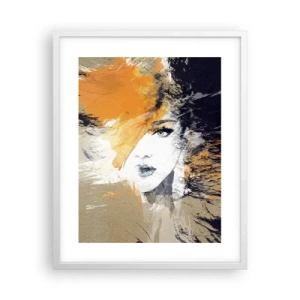 Plakat i hvid ramme - Og det bliver let - 40x50 cm