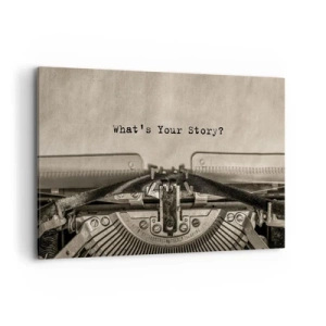 Lærredstryk - Billede på lærred - Fortæl mig - 120x80 cm