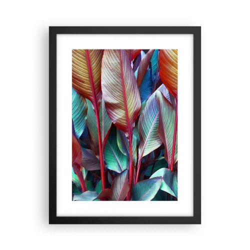 Plakat i sort ramme - Farverigt krat - 30x40 cm