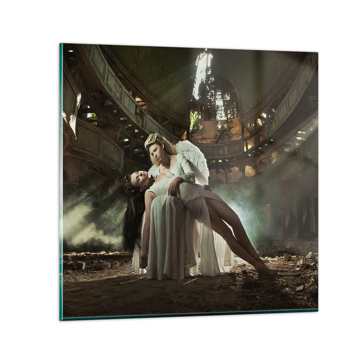 Billede på glas - Ånden i det gamle teater - 30x30 cm