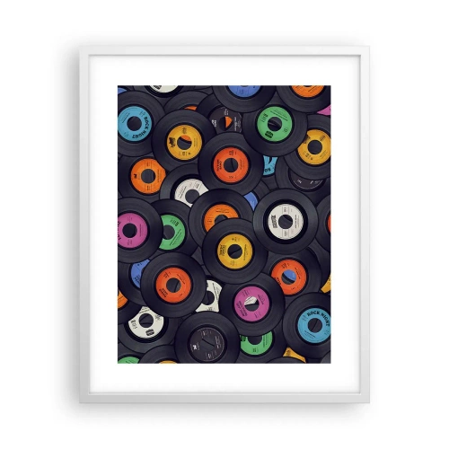 Plakat i hvid ramme - Farver fra klassikerne - 40x50 cm