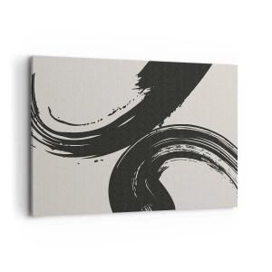 Lærredstryk - Billede på lærred - Fejende og cirkulær - 100x70 cm