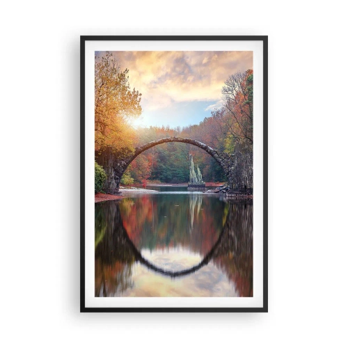 Plakat i sort ramme - På den anden side af spejlet - 61x91 cm