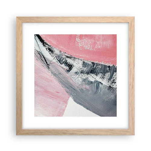 Plakat i ramme af lyst egetræ - Matchende sammensætning - 30x30 cm