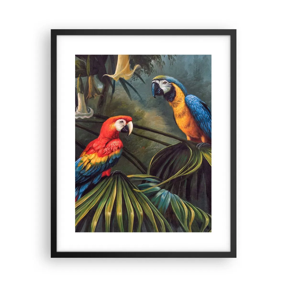 Plakat i sort ramme - Romantik i troperne - 40x50 cm