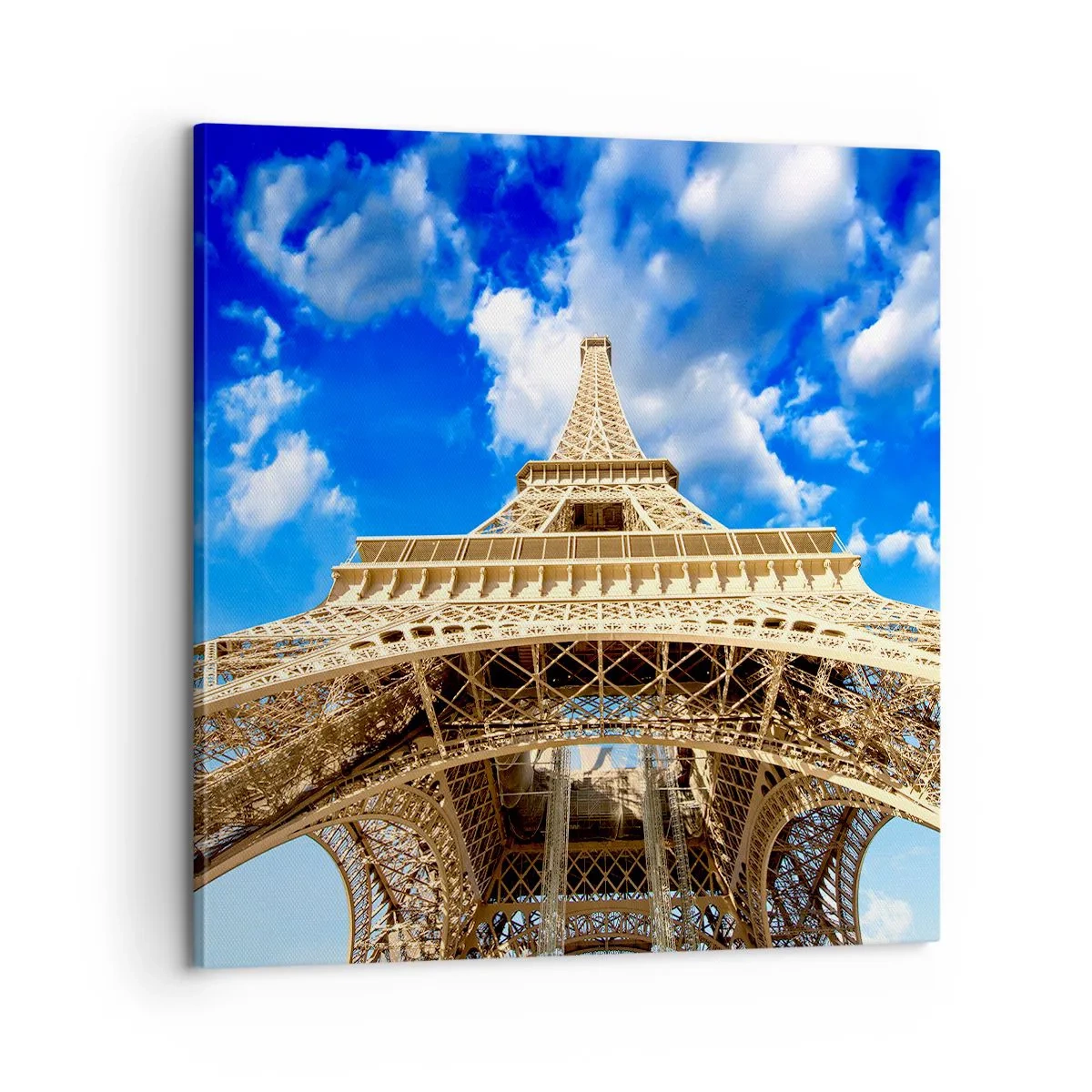 Lærredstryk - Billede på lærred - Række ud efter himlen og skyerne - 60x60 cm