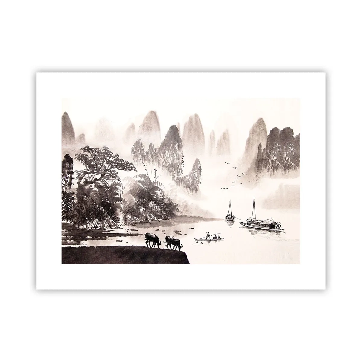 Plakat - Østens eksotiske hverdag - 40x30 cm