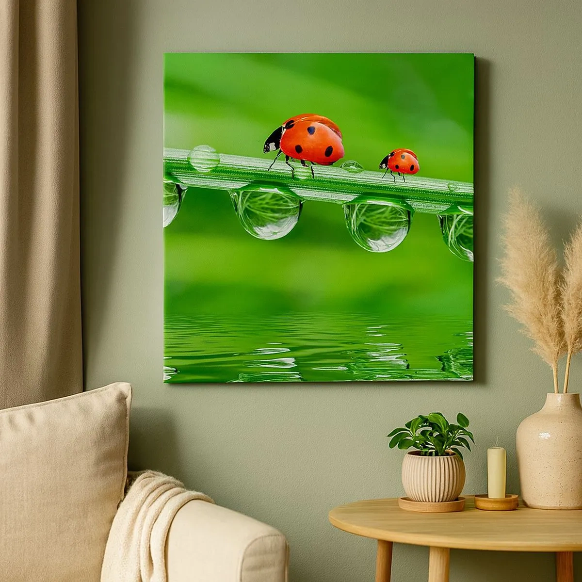 Lærredstryk - Billede på lærred - På farten hele sommeren - 30x30 cm