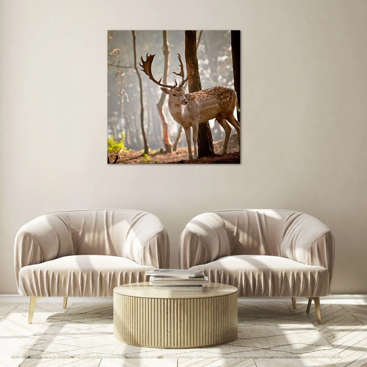Billede på glas - Ungdommens lys - 70x70 cm