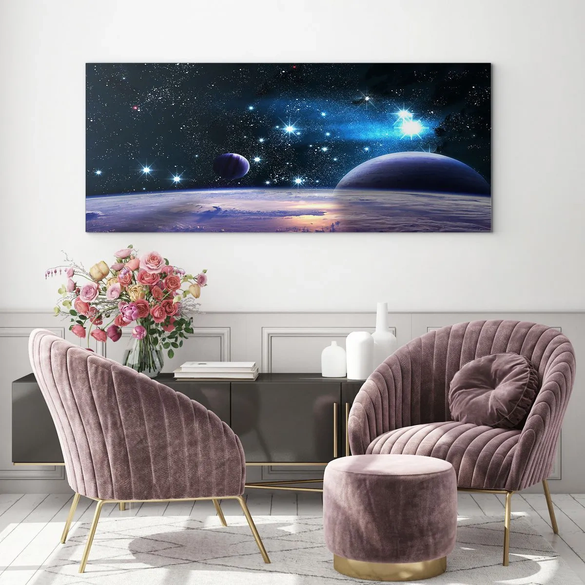 Billede på glas - Er du stadig alene? - 100x40 cm