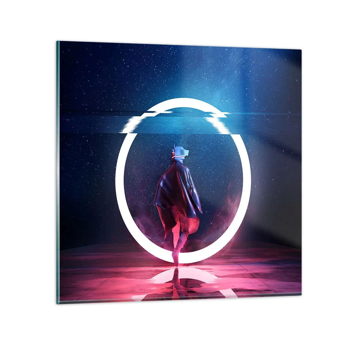 Billede på glas - Mellem verdener - 50x50 cm