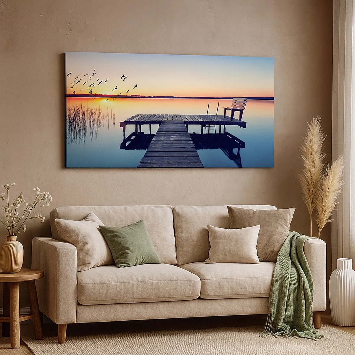 Lærredstryk - Billede på lærred - Det var en god dag - 30x30 cm