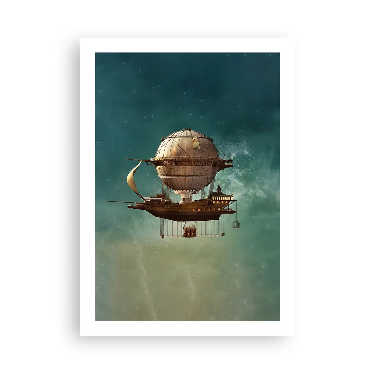 Plakat - Jules Verne hilser - 50x70 cm