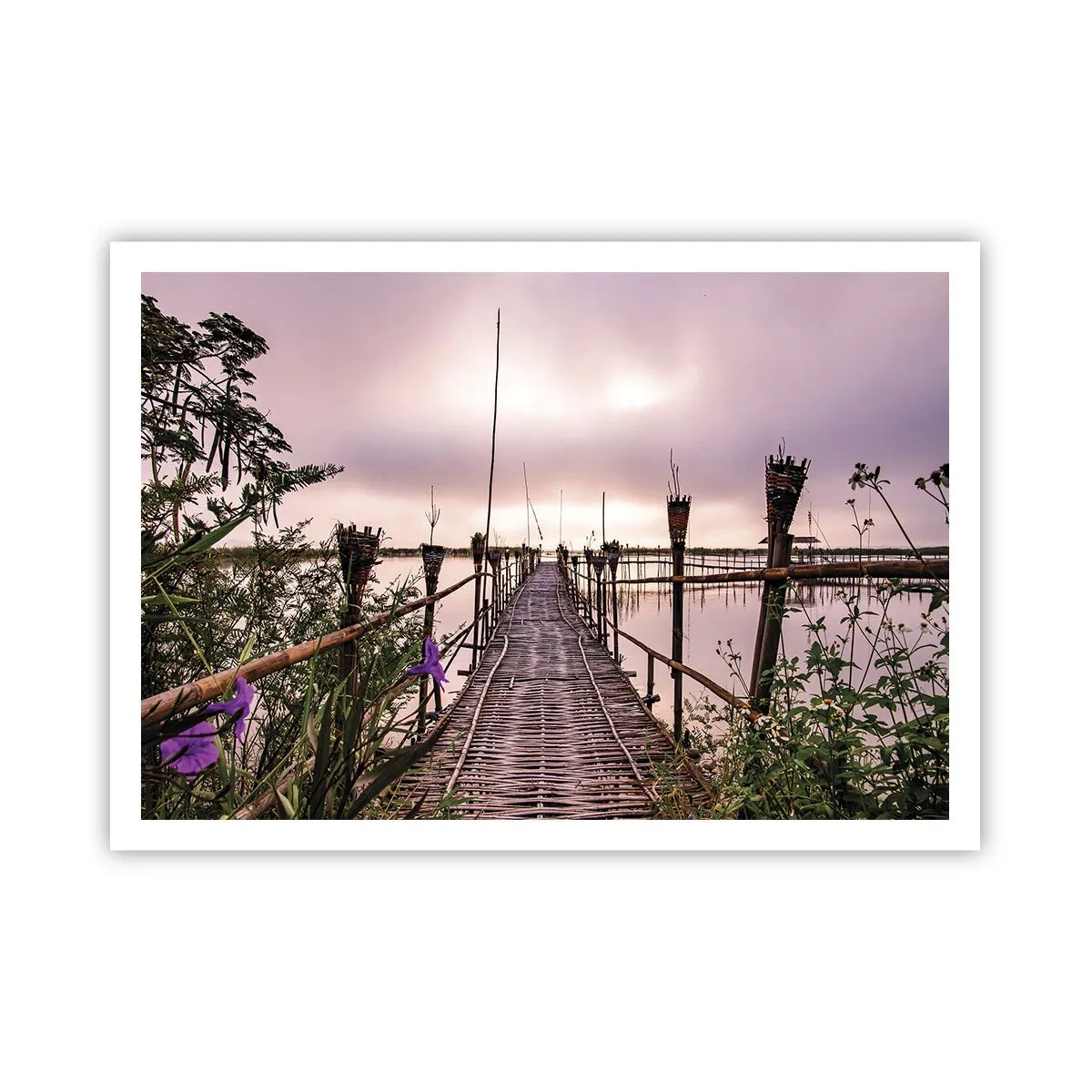 Plakat - Den stille og rolige atmosfære i Asien - 100x70 cm