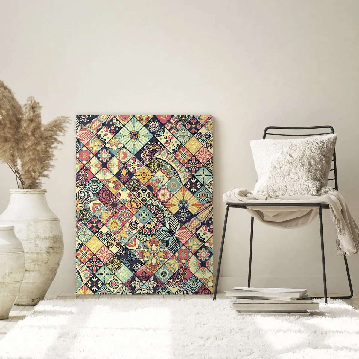 Billede på glas - Marokkansk stemning - 70x100 cm